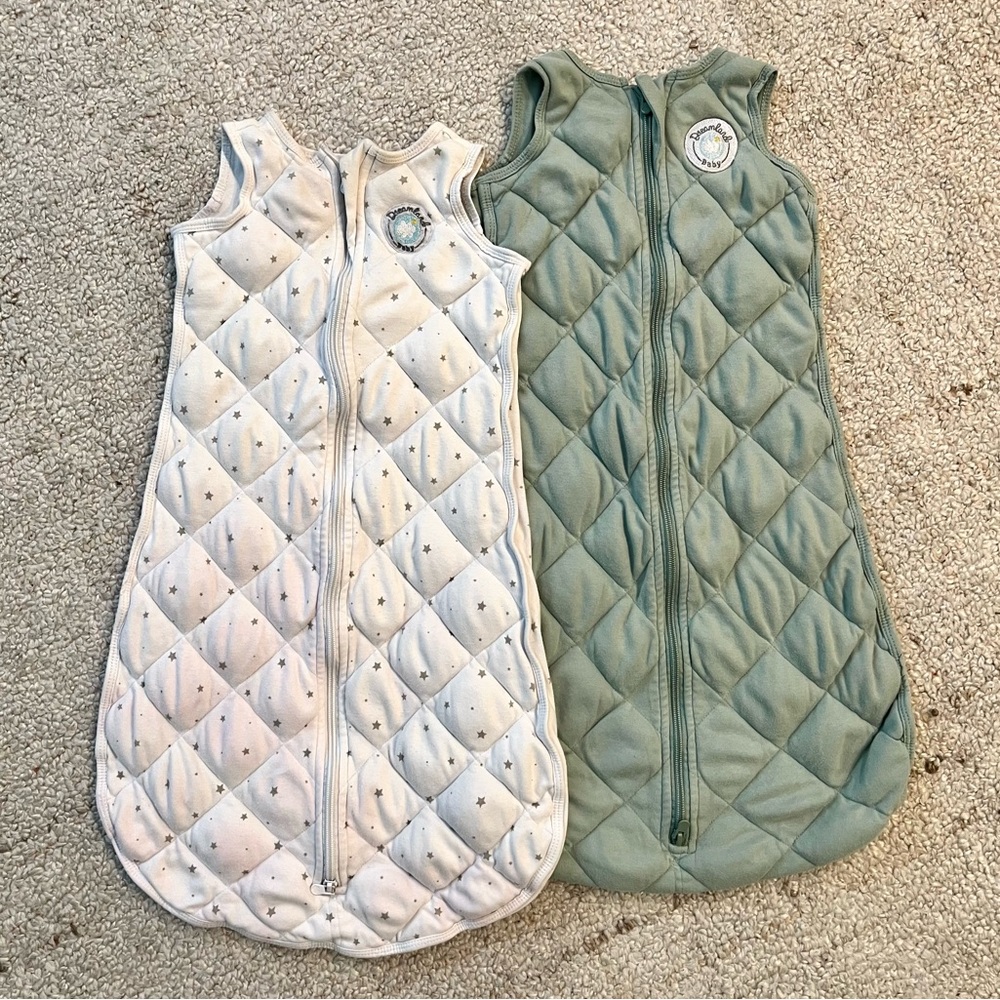 2 Dreamland Sleep Sacks Size Medium